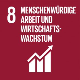 SDGs 17Ziele Menschenwürdige Arbeit und Wirtschaftswachstum