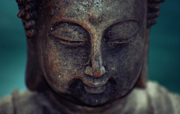 Buddha Kopf gold Zen